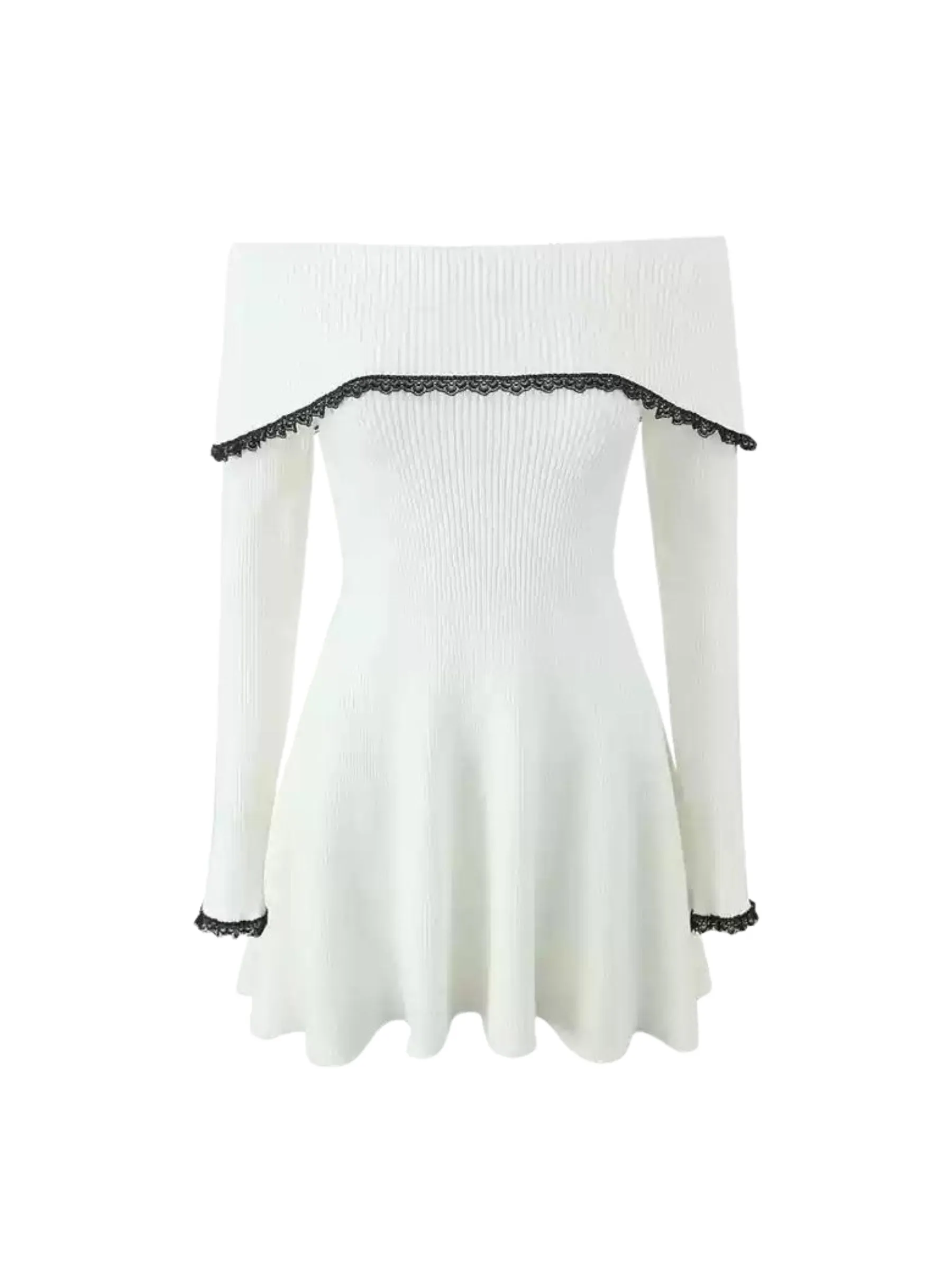 Margo Off-Shoulder Knit Mini Dress