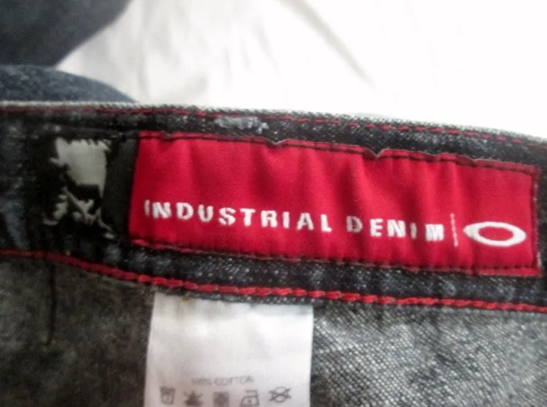 NEW Mens OAKLEY INDUSTRIAL DENIM JEANS Denim PANTS Dungarees BLUE 32 X 34