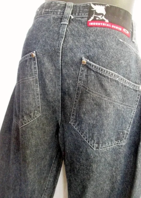 NEW Mens OAKLEY INDUSTRIAL DENIM JEANS Denim PANTS Dungarees BLUE 32 X 34