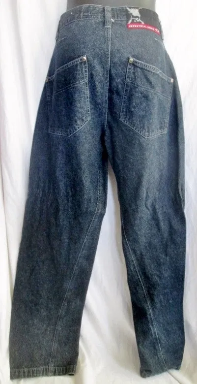 NEW Mens OAKLEY INDUSTRIAL DENIM JEANS Denim PANTS Dungarees BLUE 32 X 34